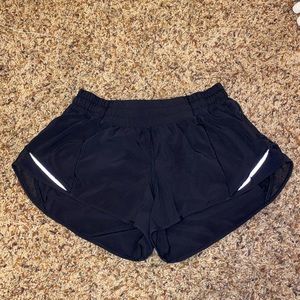 Black Lululemon Hotty Hot Shorts